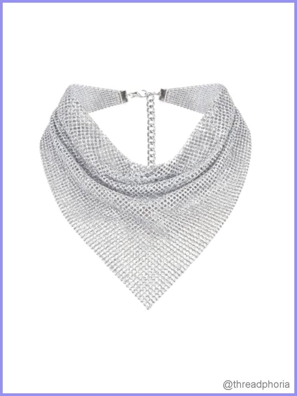Sequin Neckerchief Scarf Punk Triangle Collar Shawl Party Accessory